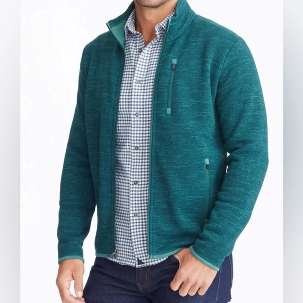 Untuckit kezoh men’s sweatshirt space dye green 15711